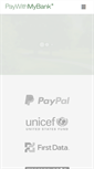 Mobile Screenshot of paywithmybank.com