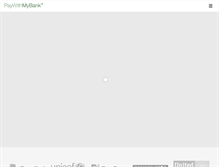 Tablet Screenshot of paywithmybank.com